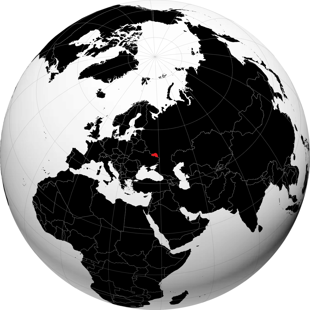 Provincia de Bélgorod en el globo