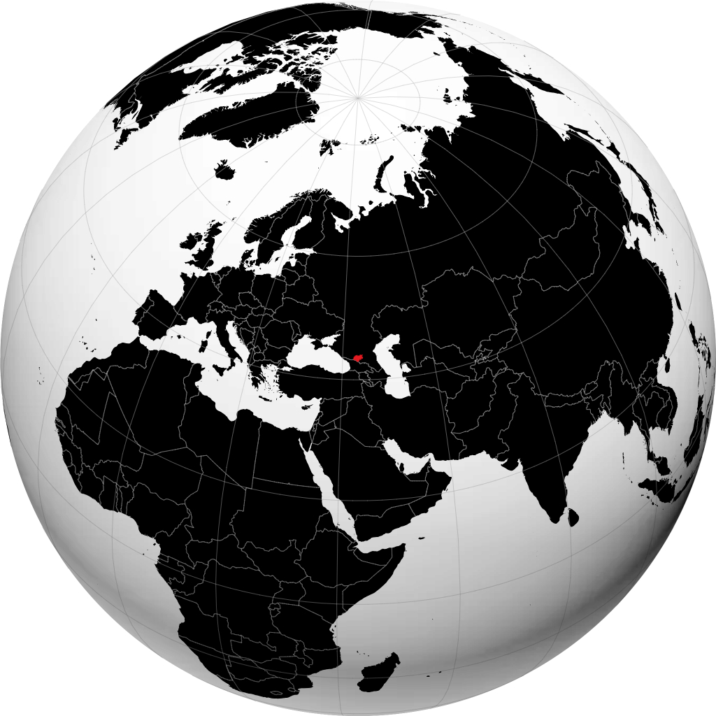 Kabardia-Balkaria en el globo