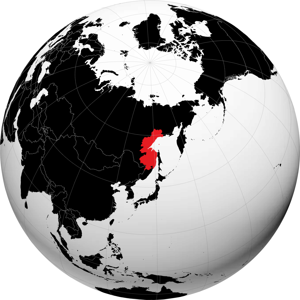 Krai de Jabárovsk en el globo