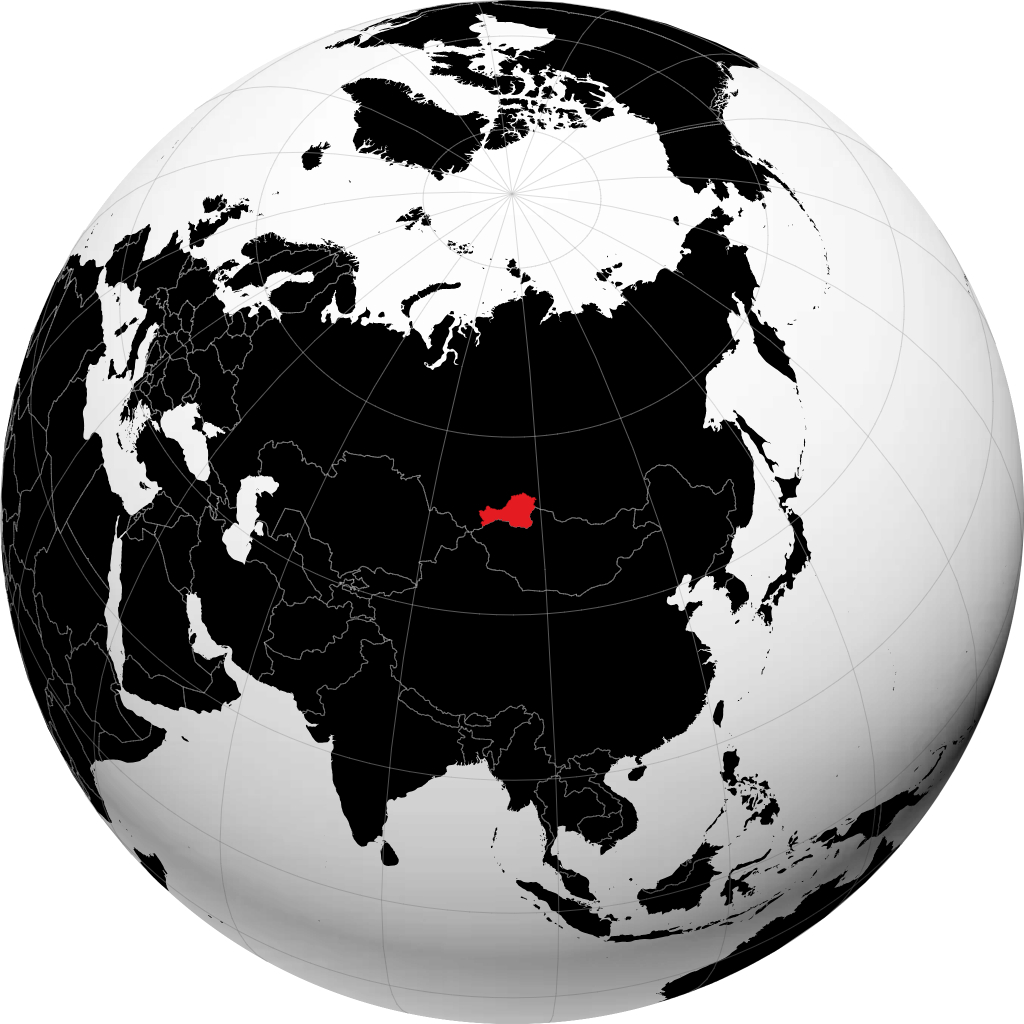 República de Tuvá en el globo
