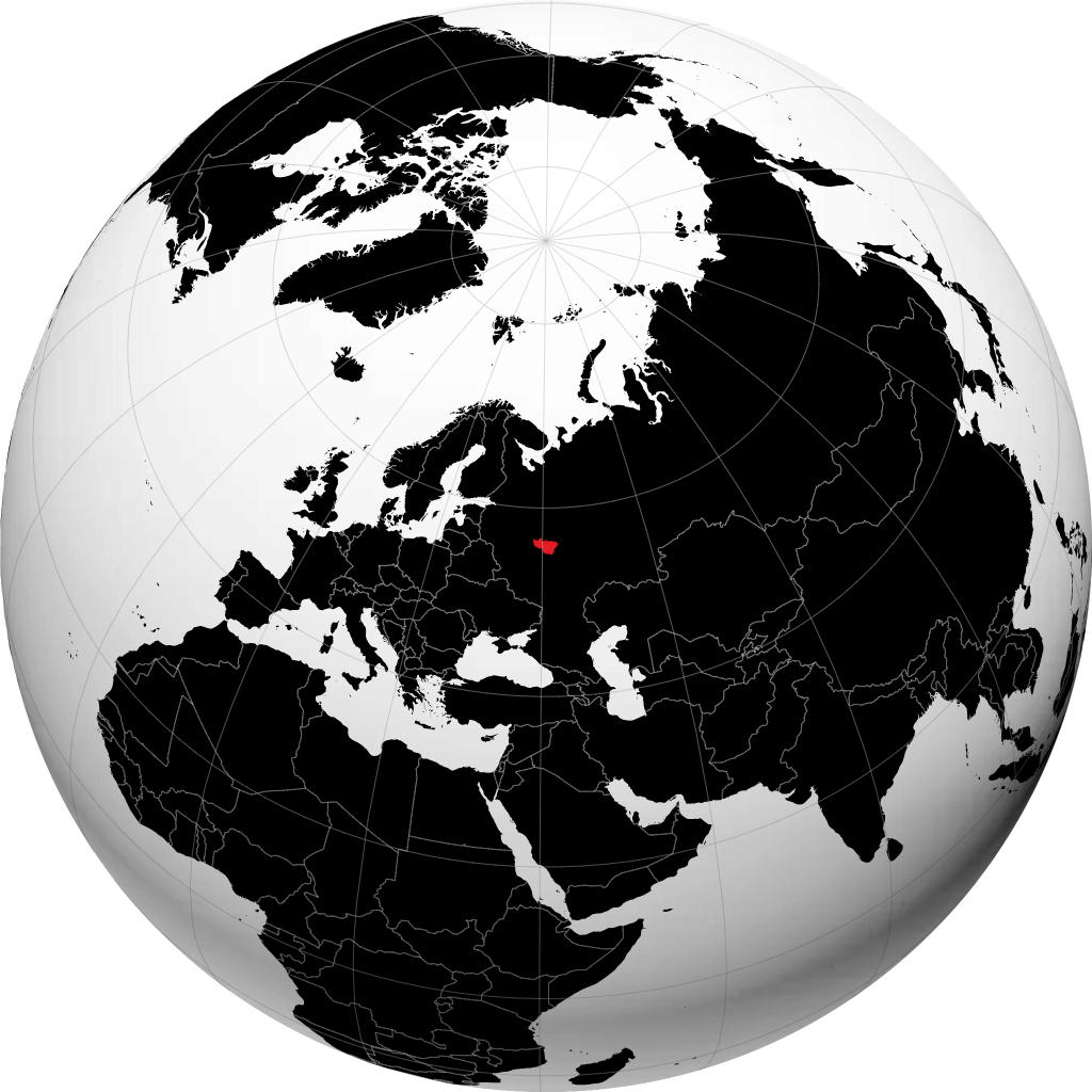 Provincia de Vladímir en el globo