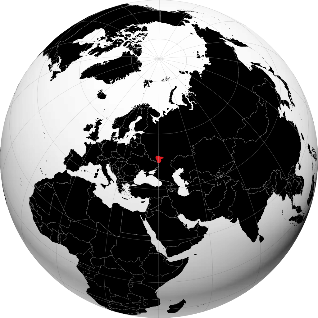 Provincia de Vorónezh en el globo