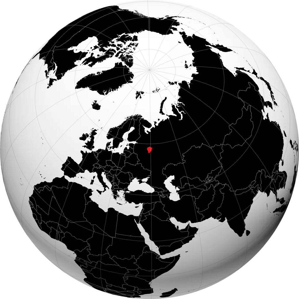 Provincia de Yaroslavl en el globo