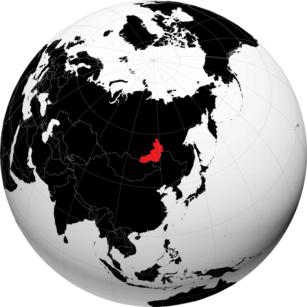 Territorio de Zabaikal en el globo