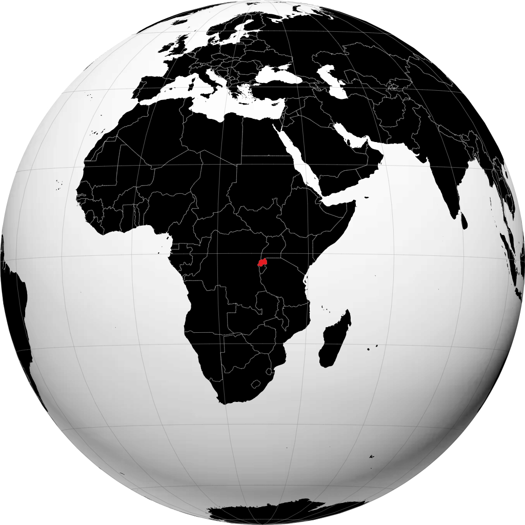 Ruanda en el globo