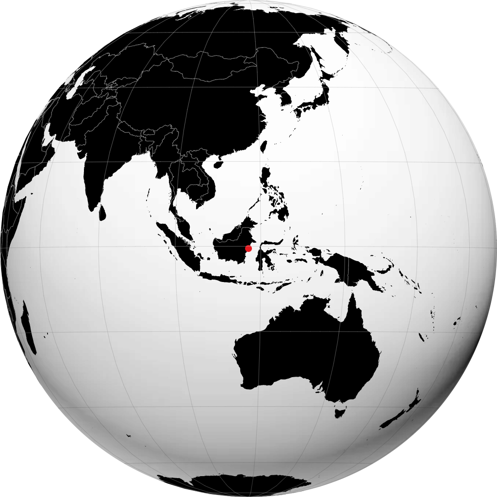 Samarinda en el globo
