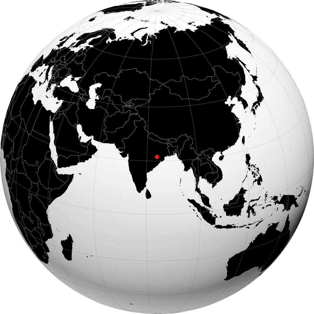 Sambalpur en el globo