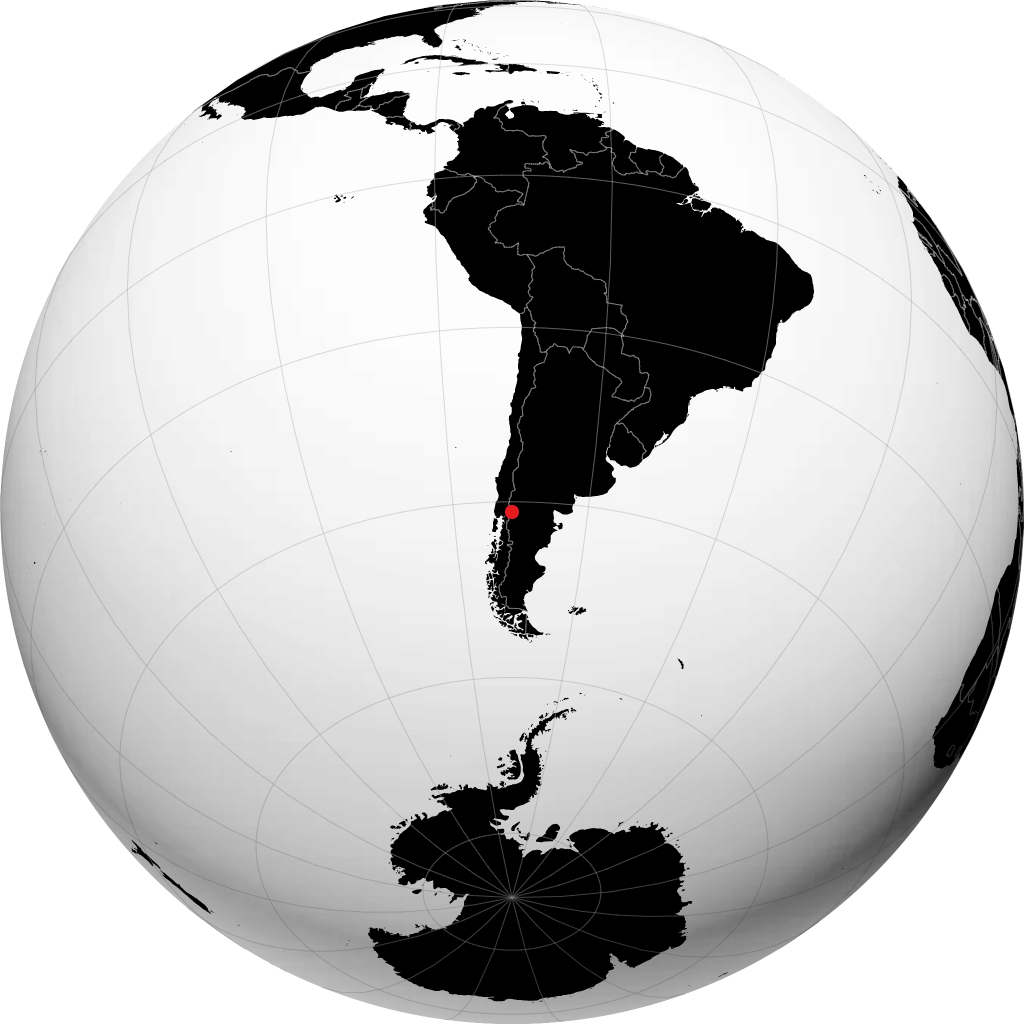 San Carlos de Bariloche en el globo