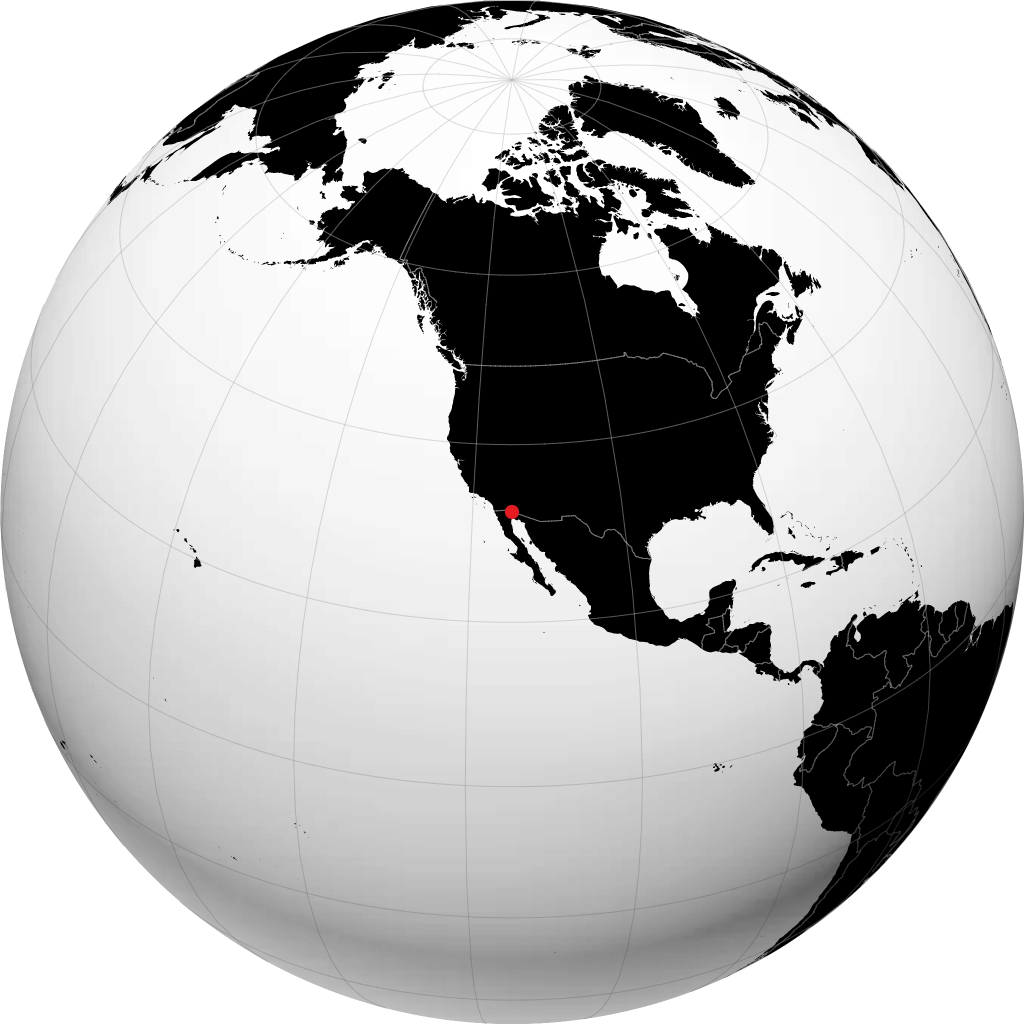 San Luis Río Colorado en el globo