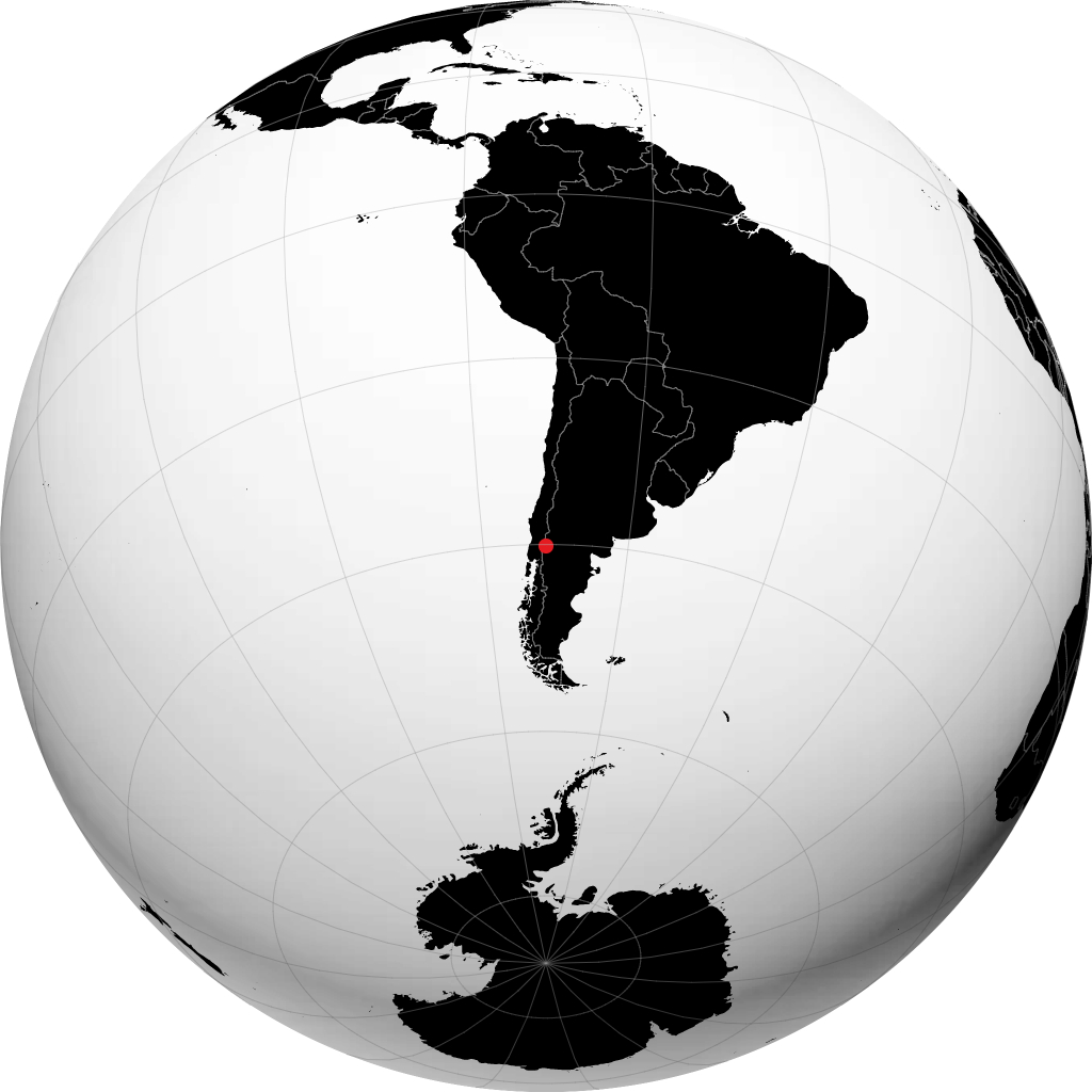 San Martín de los Andes en el globo