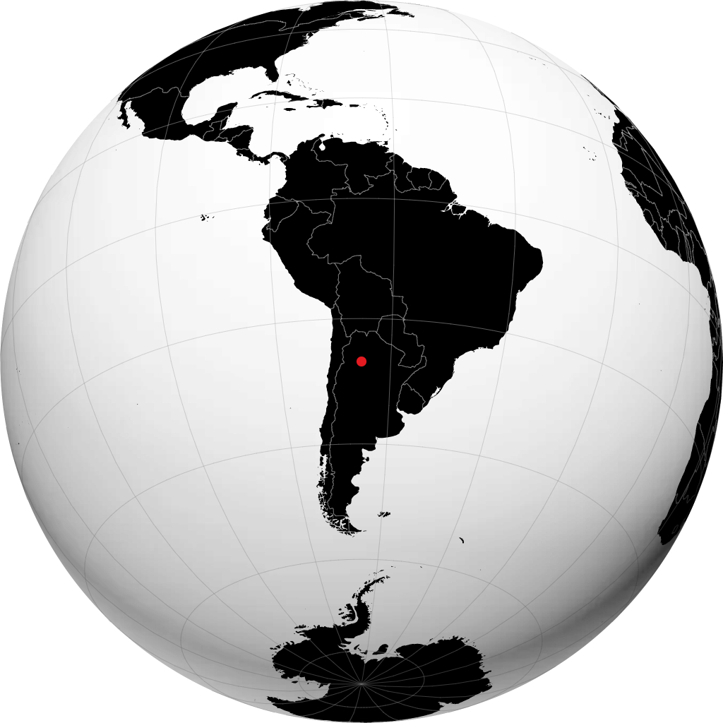 San Miguel de Tucumán en el globo