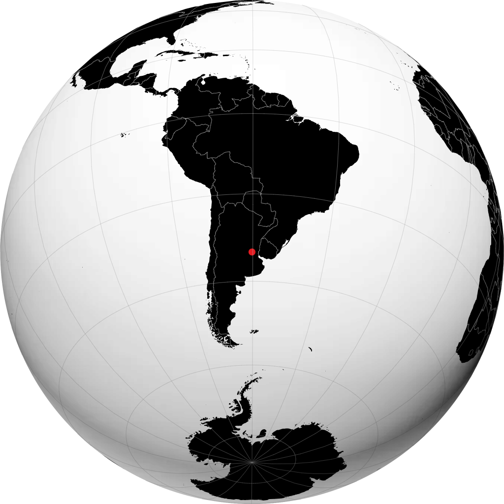 San Nicolás de los Arroyos en el globo