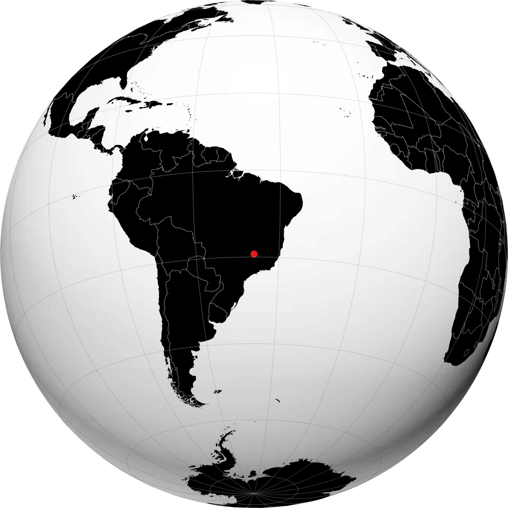 São Gotardo en el globo
