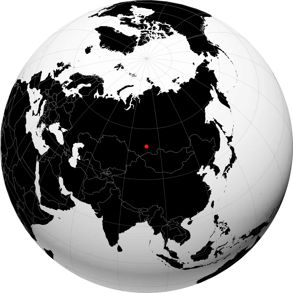 Sayanogorsk en el globo