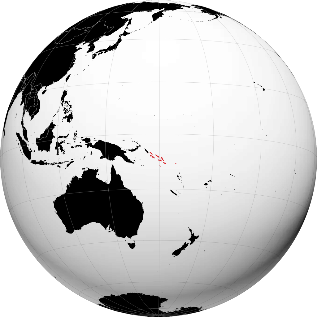 Islas Salomón en el globo