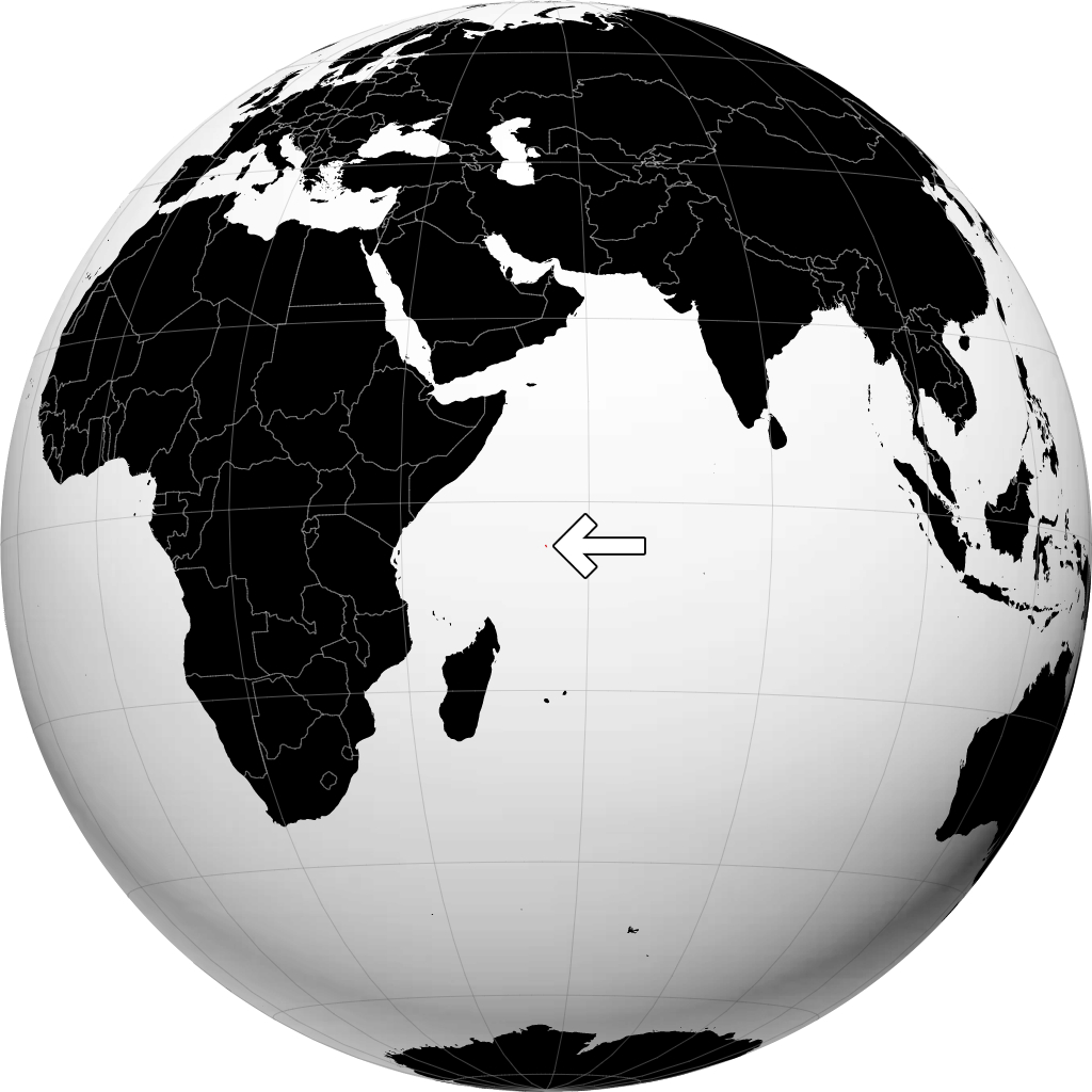 Seychelles en el globo