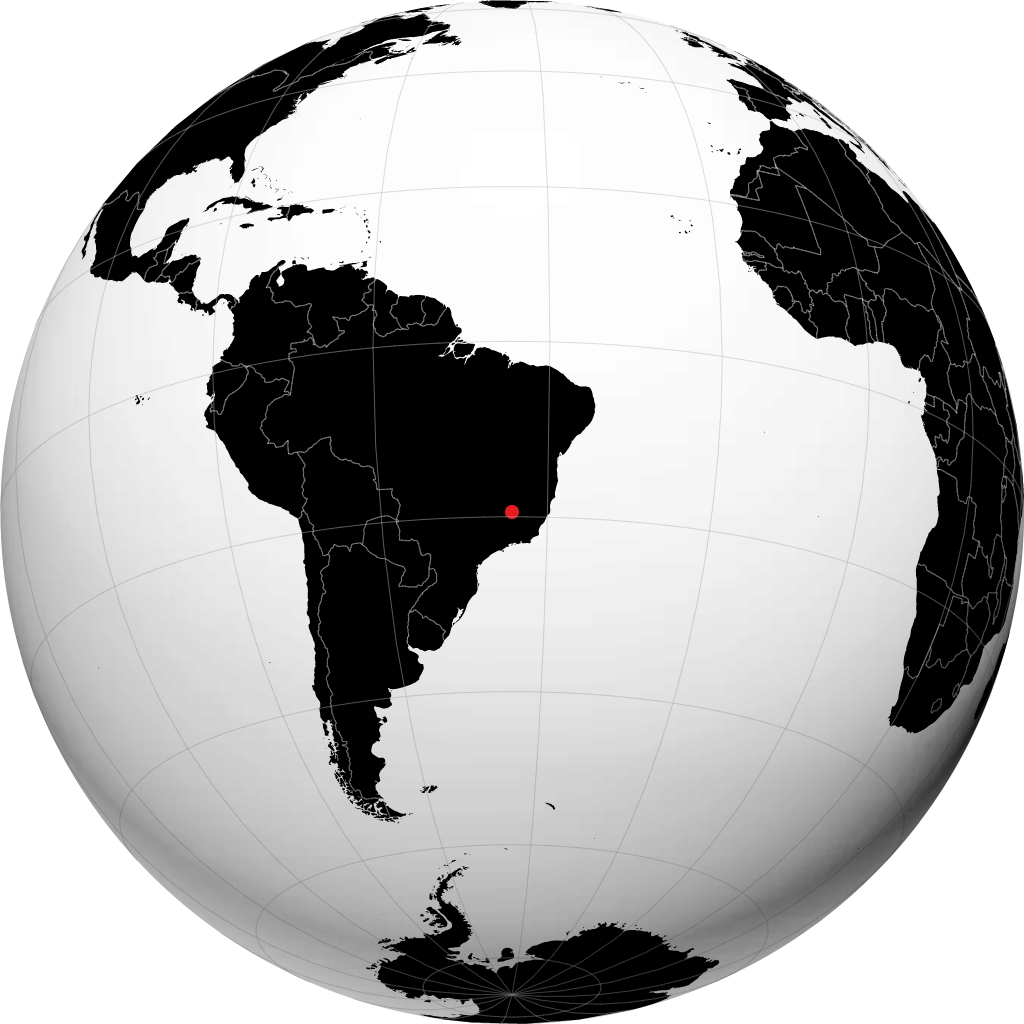 Sete Lagoas en el globo