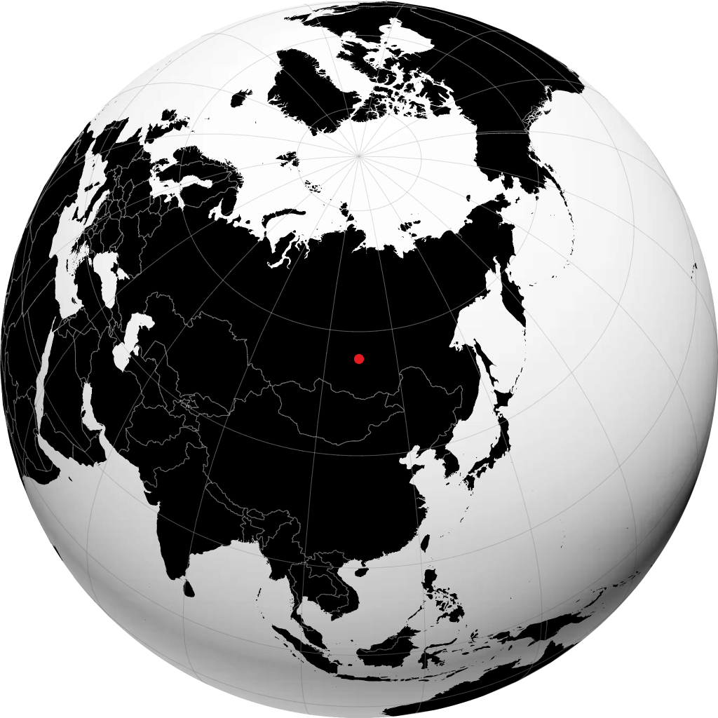 Severobaykalsk en el globo