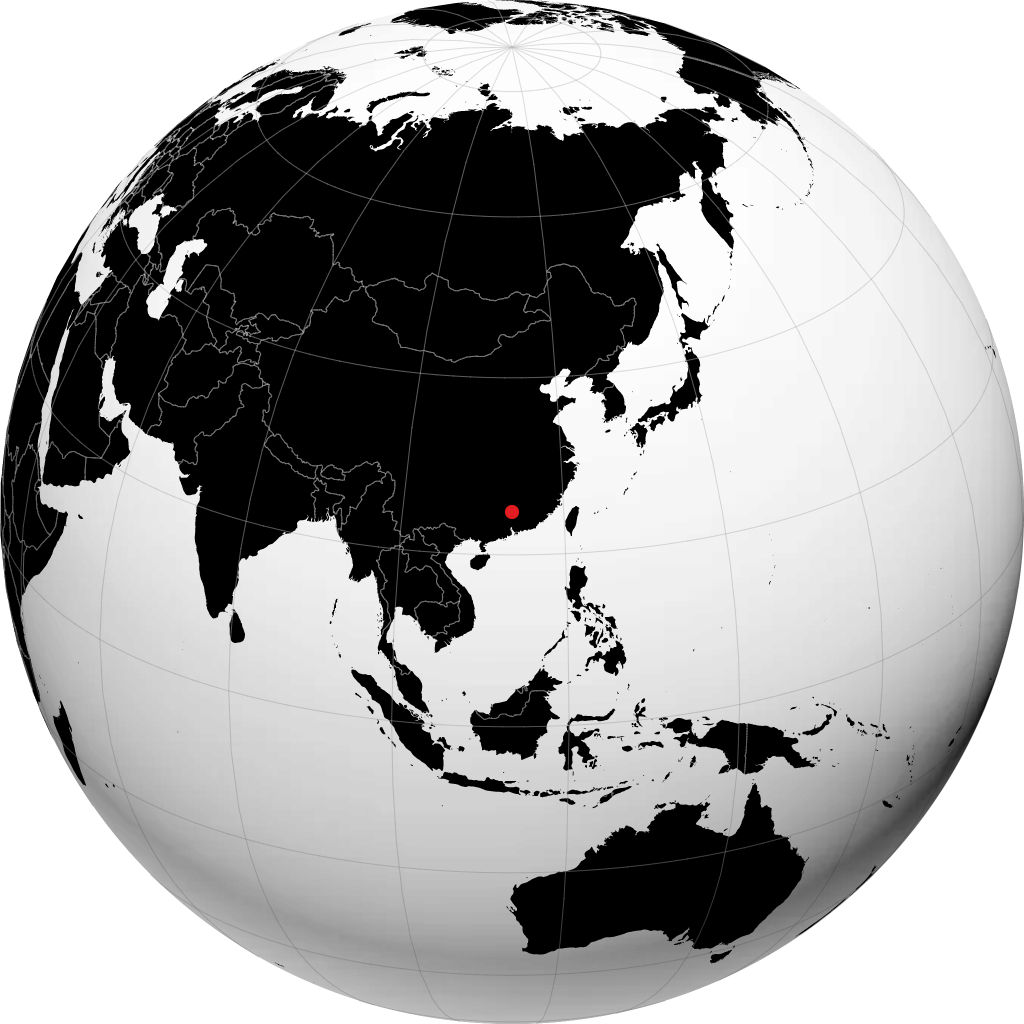 Shaoguan en el globo