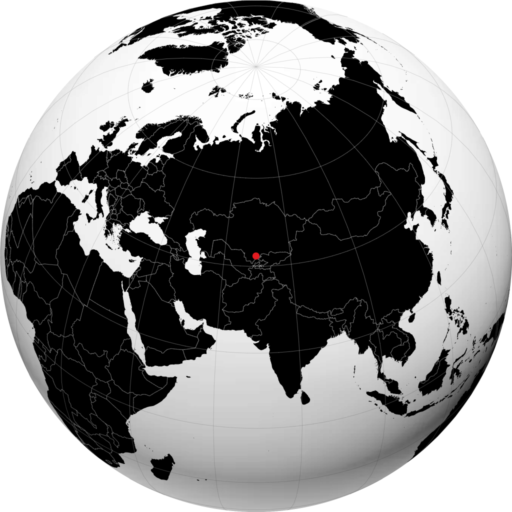 Shymkent en el globo