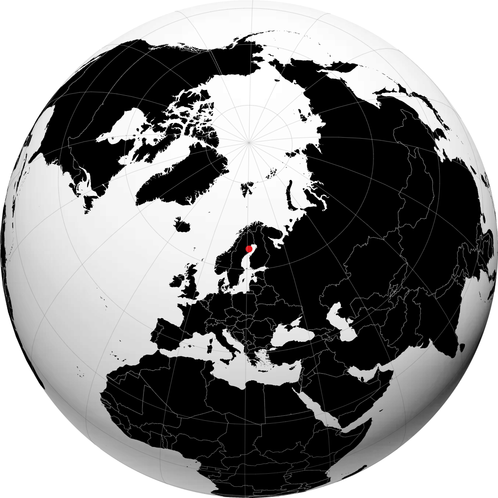 Skellefteå en el globo