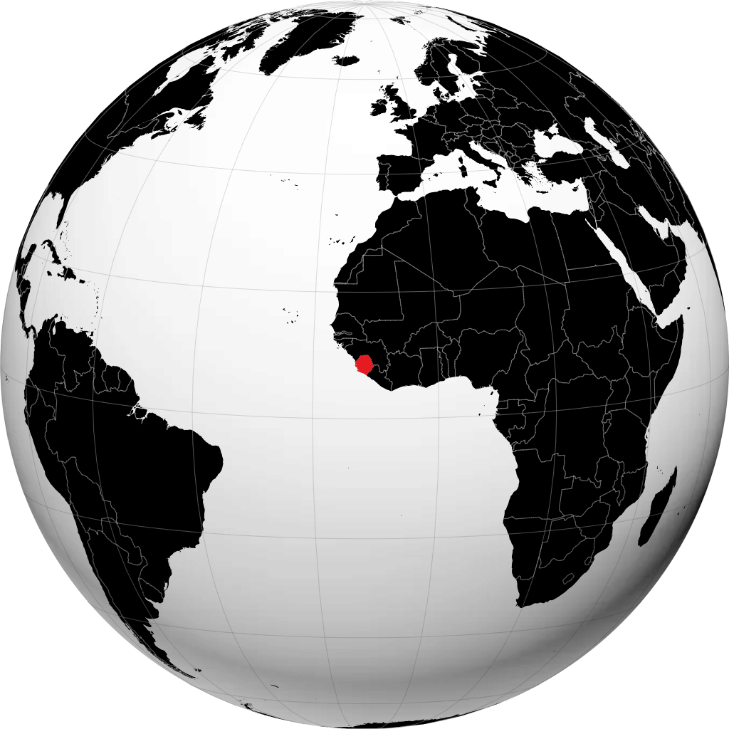 Sierra Leona en el globo