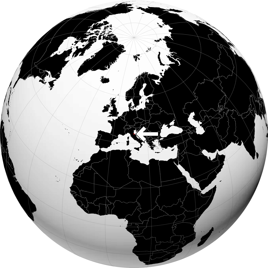 San Marino en el globo