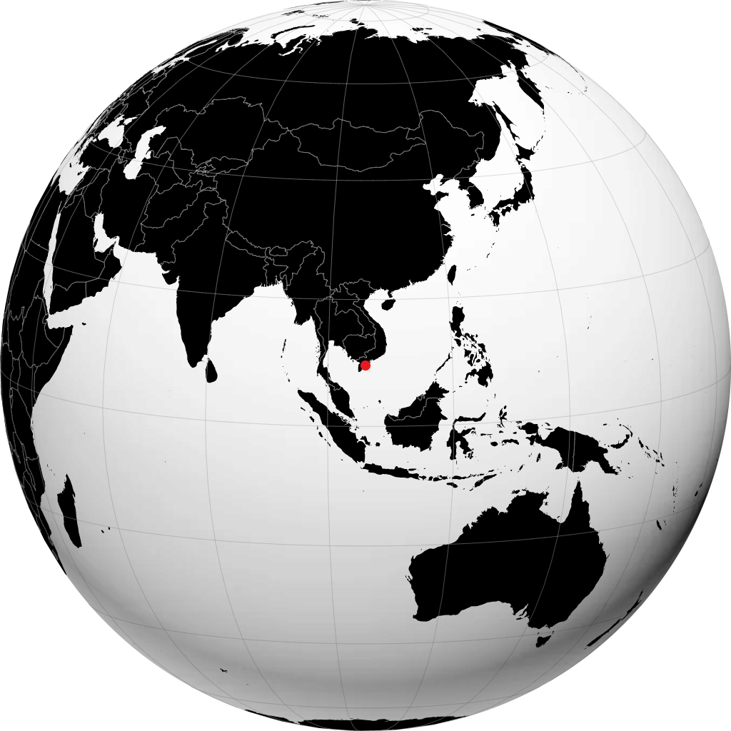 Soc Trang en el globo