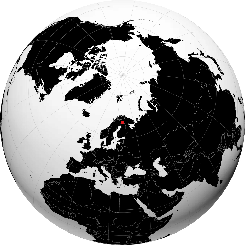 Sodankylä en el globo