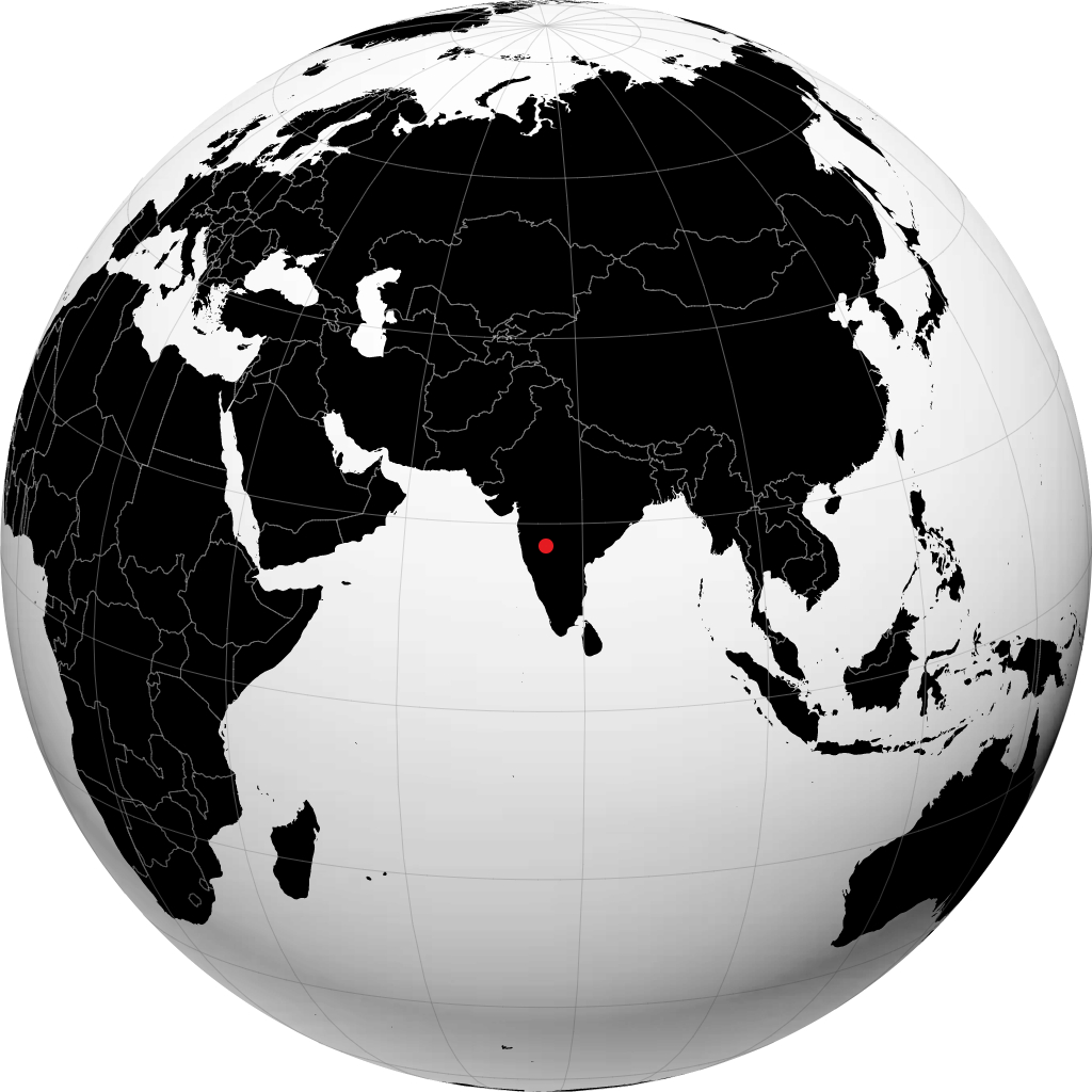 Solapur en el globo