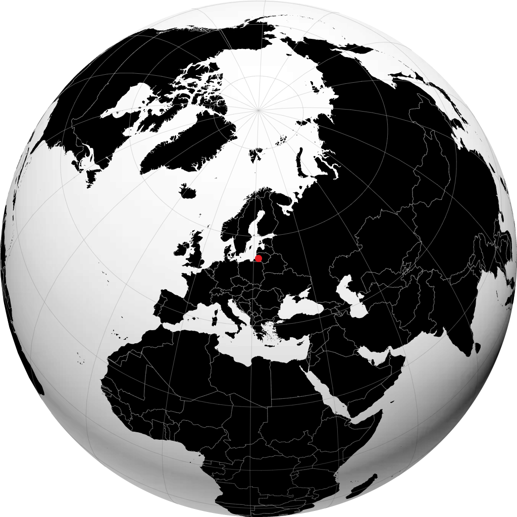 Sovetsk en el globo
