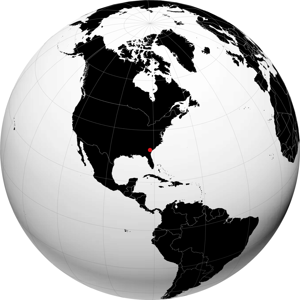 Statesboro en el globo