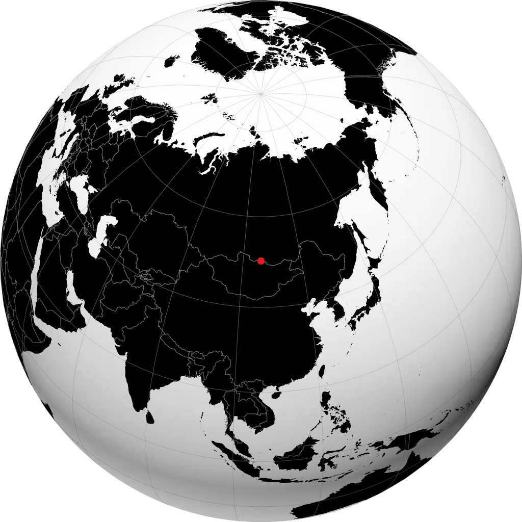 Sühbaatar en el globo