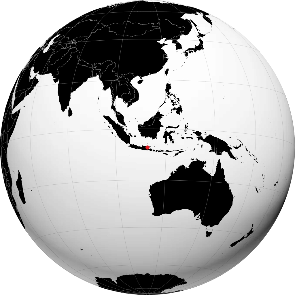 Surabaya en el globo