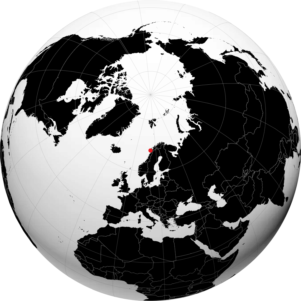 Svolvær en el globo