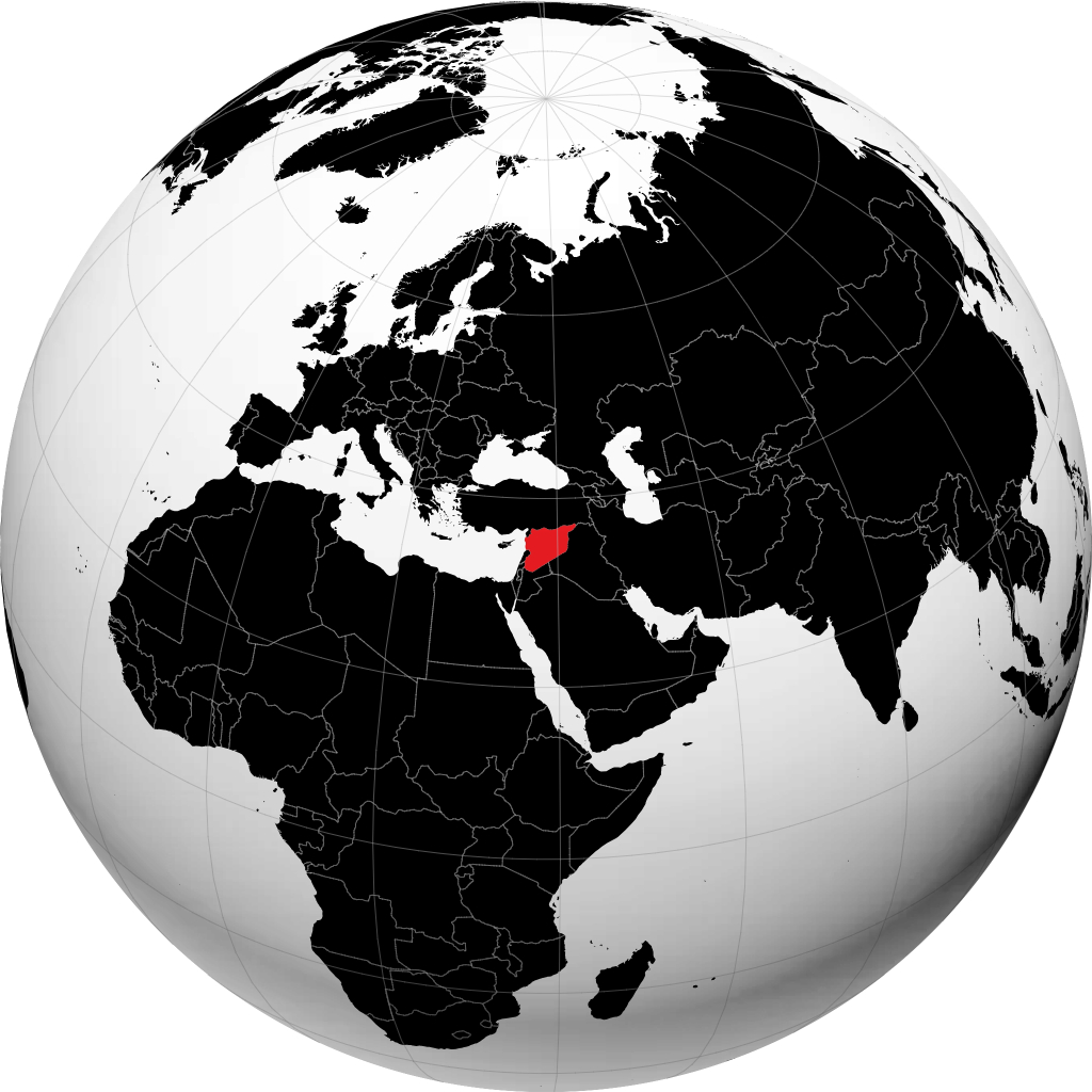 Siria en el globo
