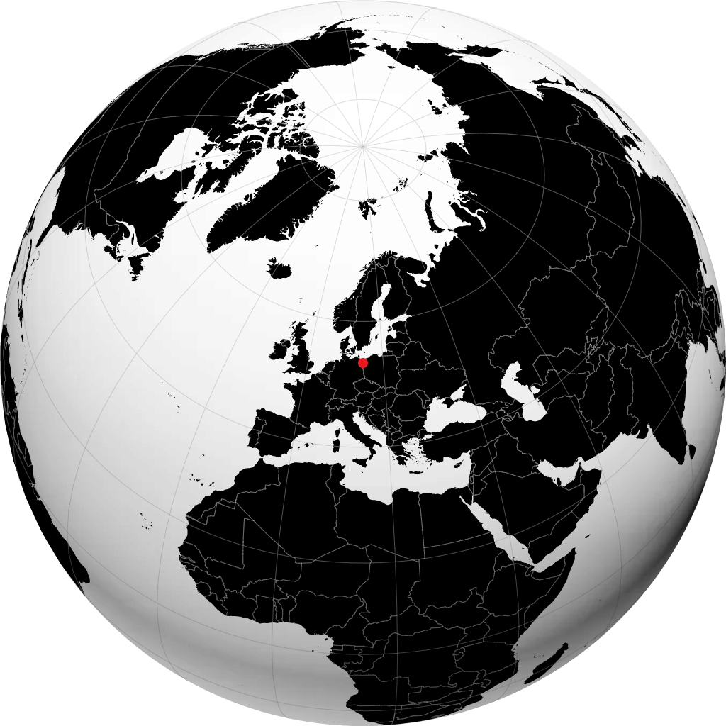 Szczecin en el globo