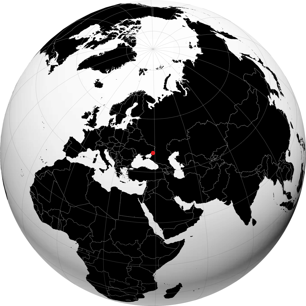 Taganrog en el globo