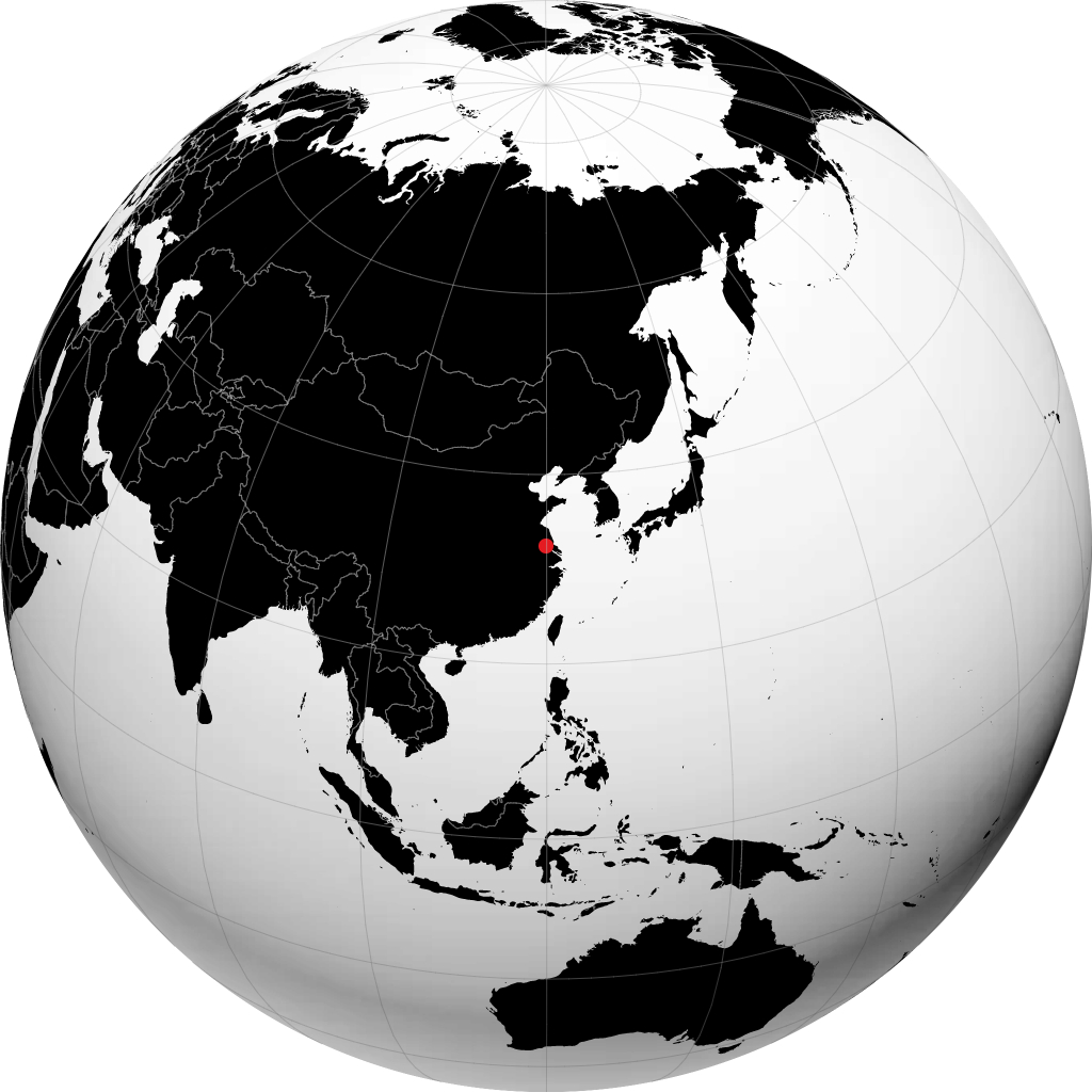 Taizhou en el globo