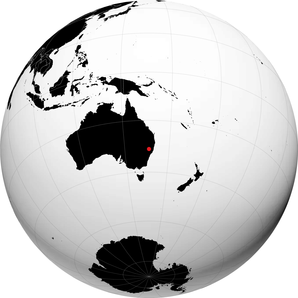 Tamworth en el globo