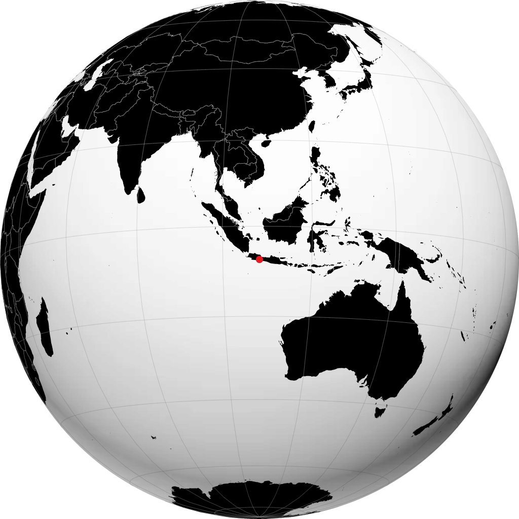 Tasikmalaya en el globo