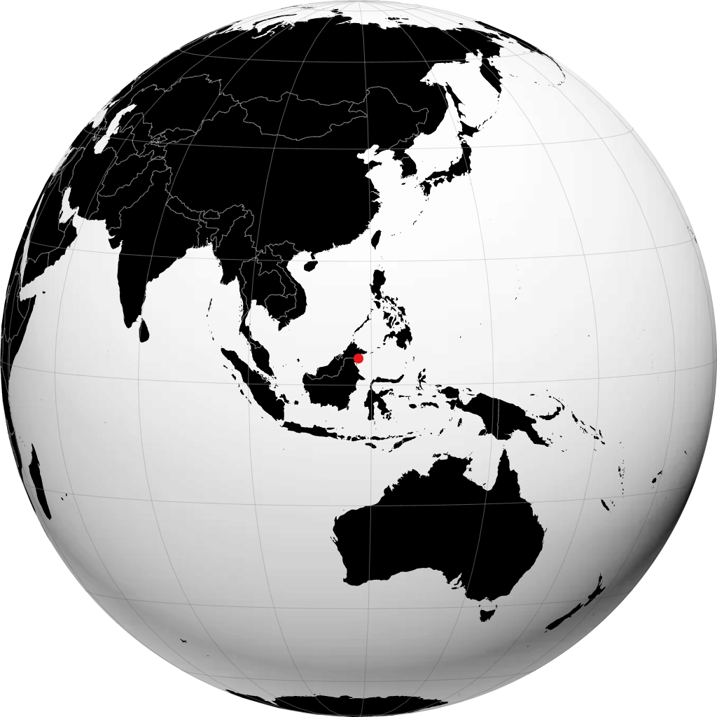 Tawau en el globo