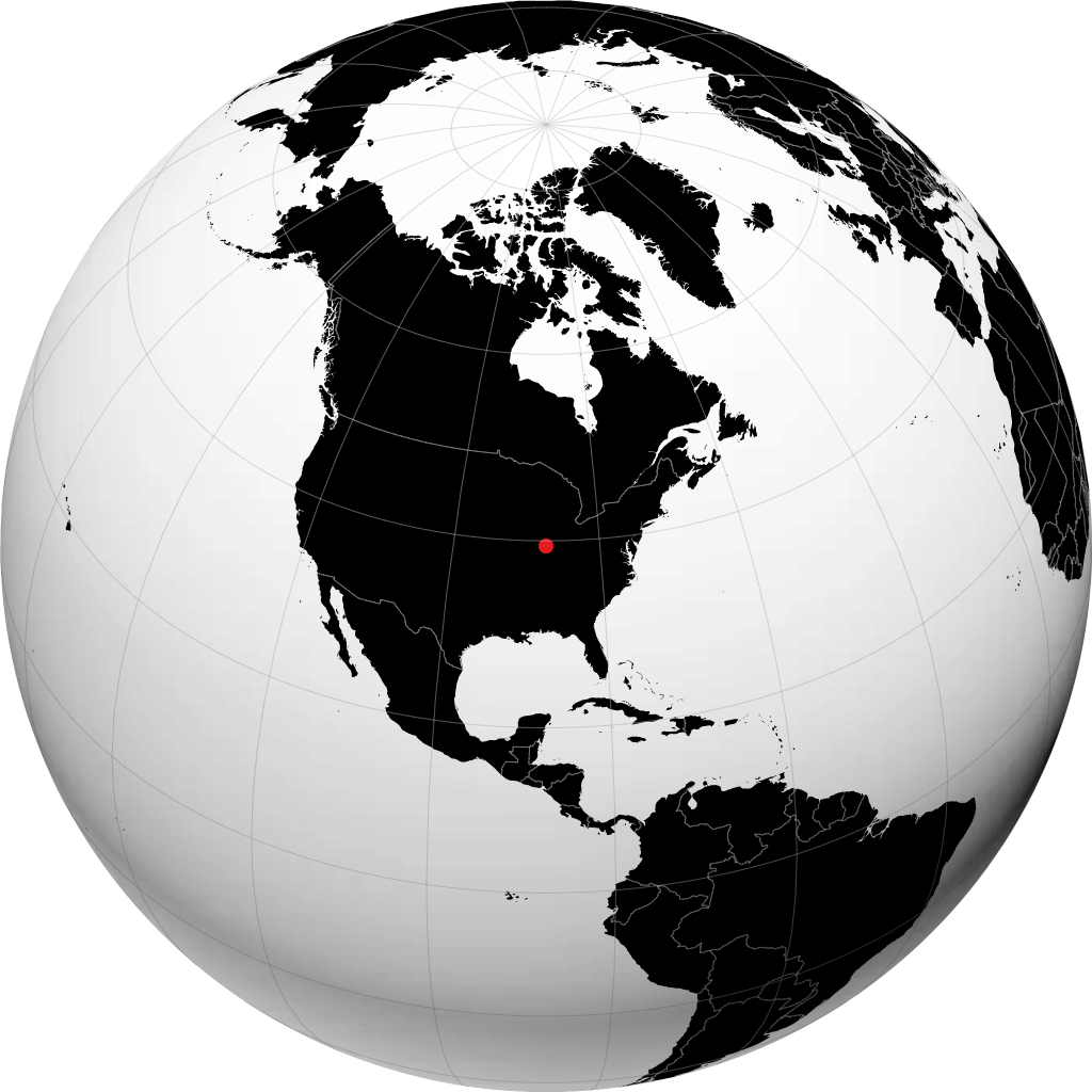 Terre Haute en el globo