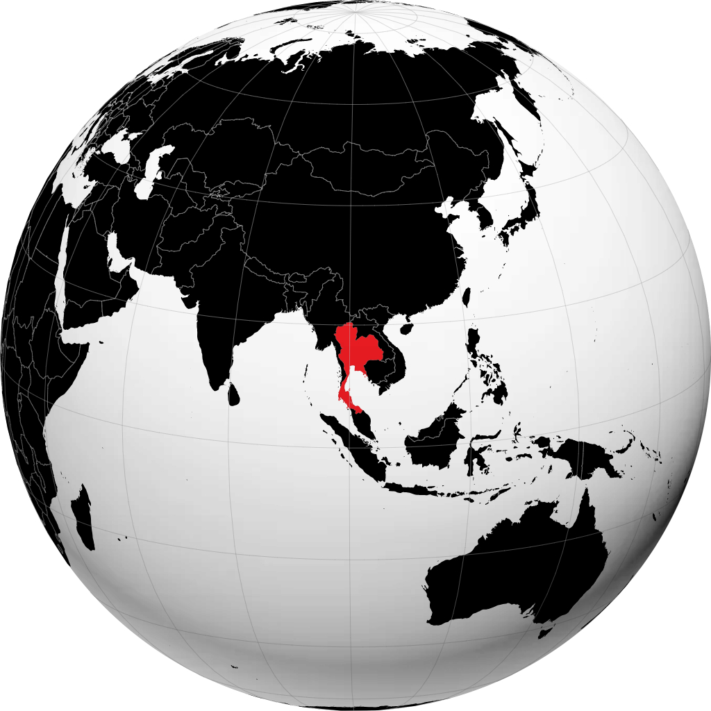 Tailandia en el globo