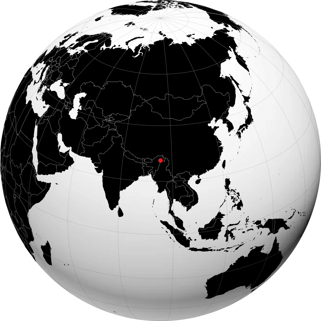 Tinsukia en el globo