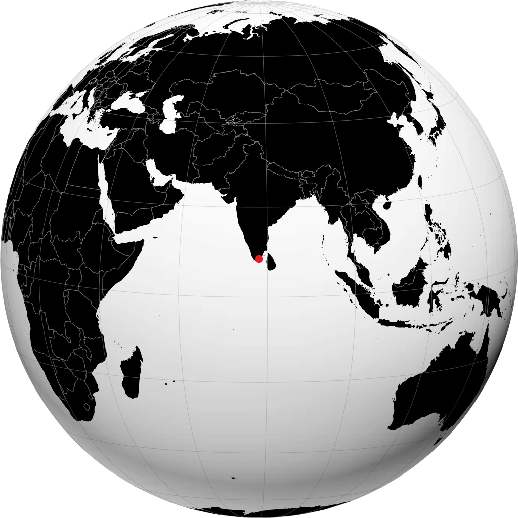 Tiruchchendur en el globo