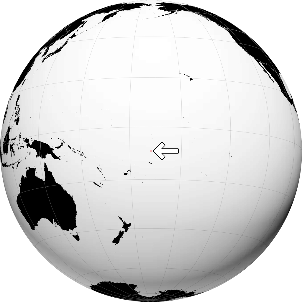 Tokelau en el globo
