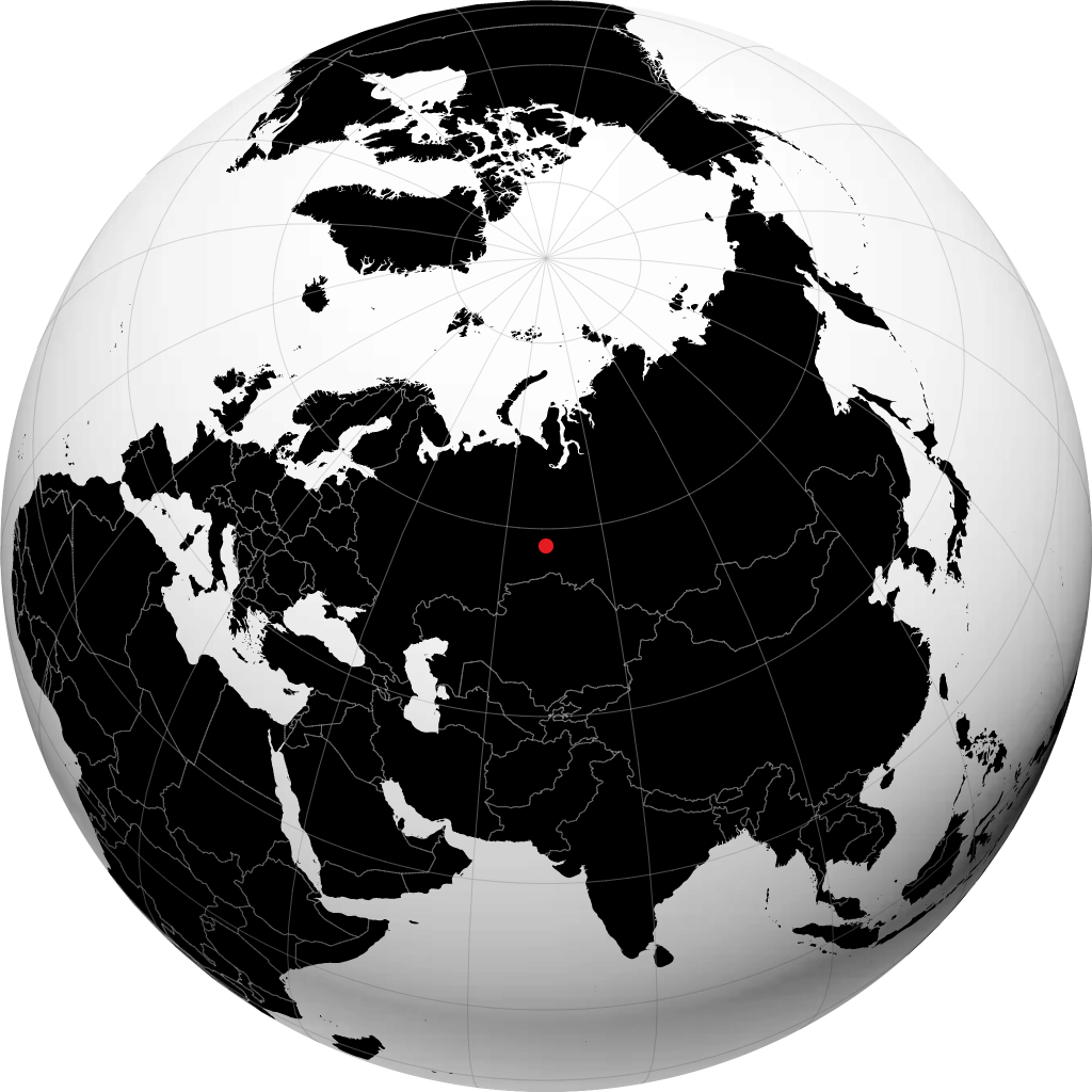 Tobolsk en el globo