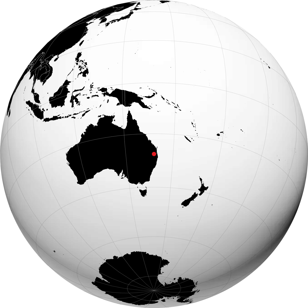Toowoomba en el globo