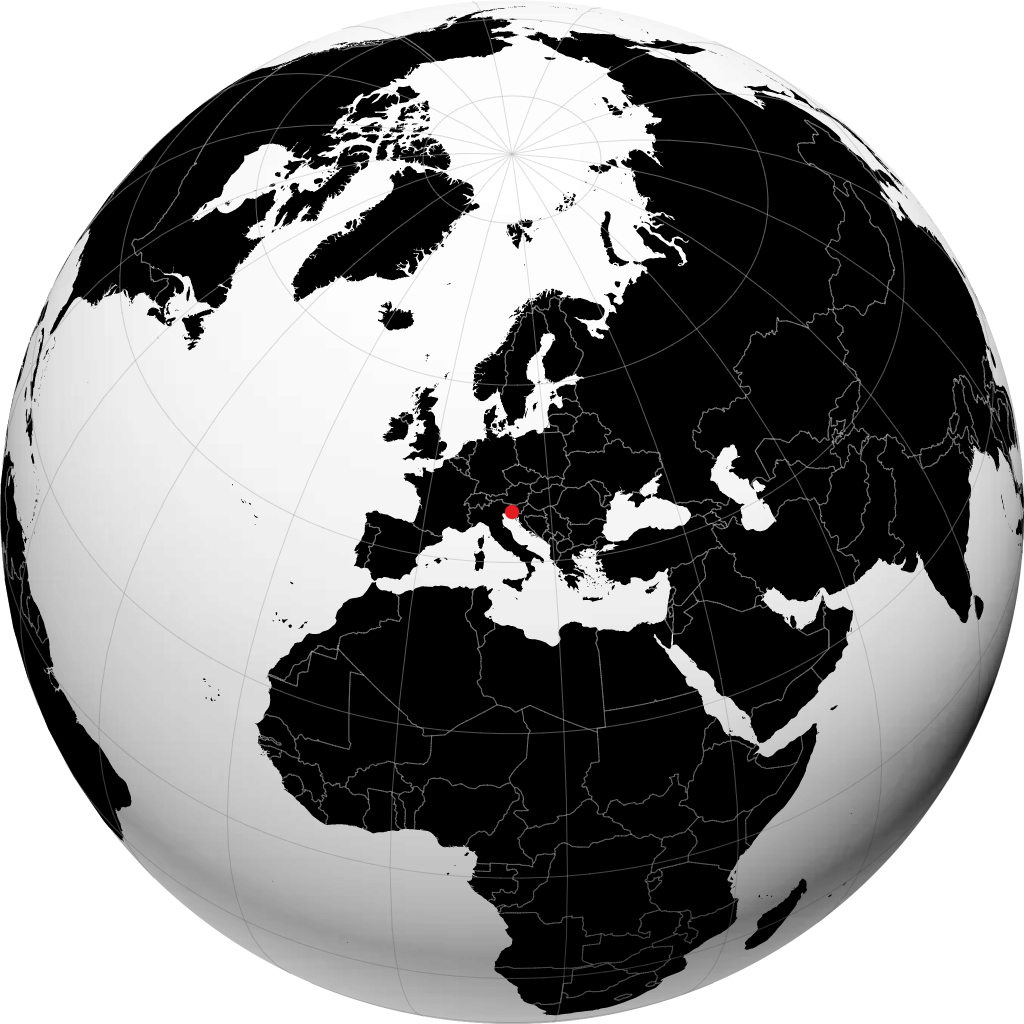 Trieste en el globo